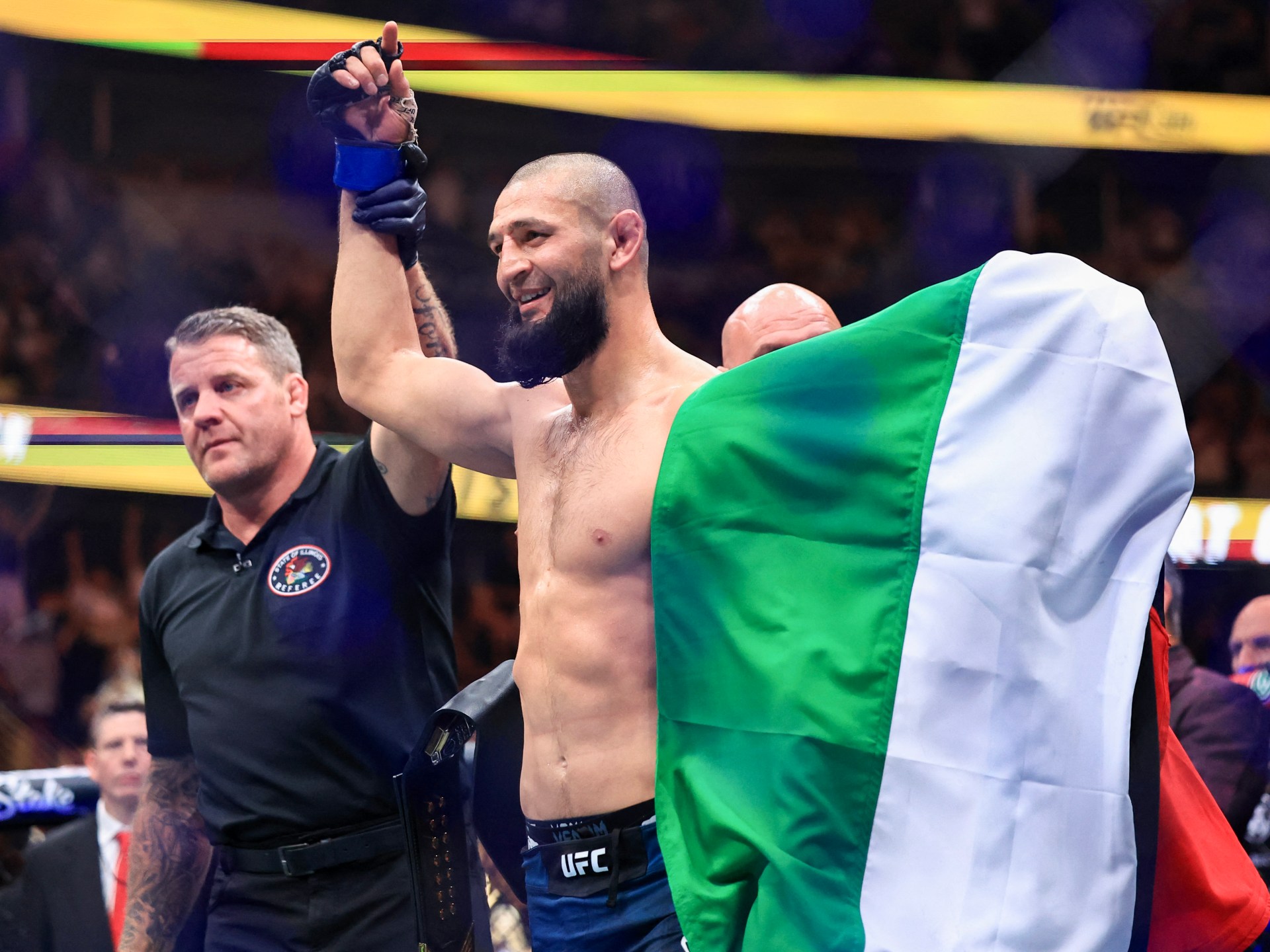 UFC 319: Chimaev domina a Du Plessis para ganar el campeonato de peso mediano