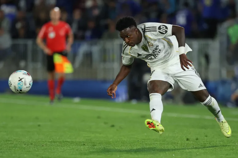 Real Madrid vs Juventus: UEFA Champions League – equipos, inicio y alineaciones 4 Vinicius Jr en acción.