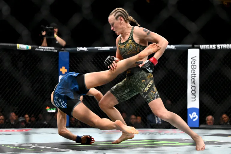Valentina Shevchenko en acción.