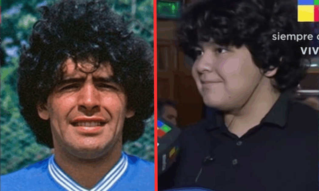 Dos gotas de agua: el impresionante parecido del hijo de Verónica Ojeda con Diego Maradona