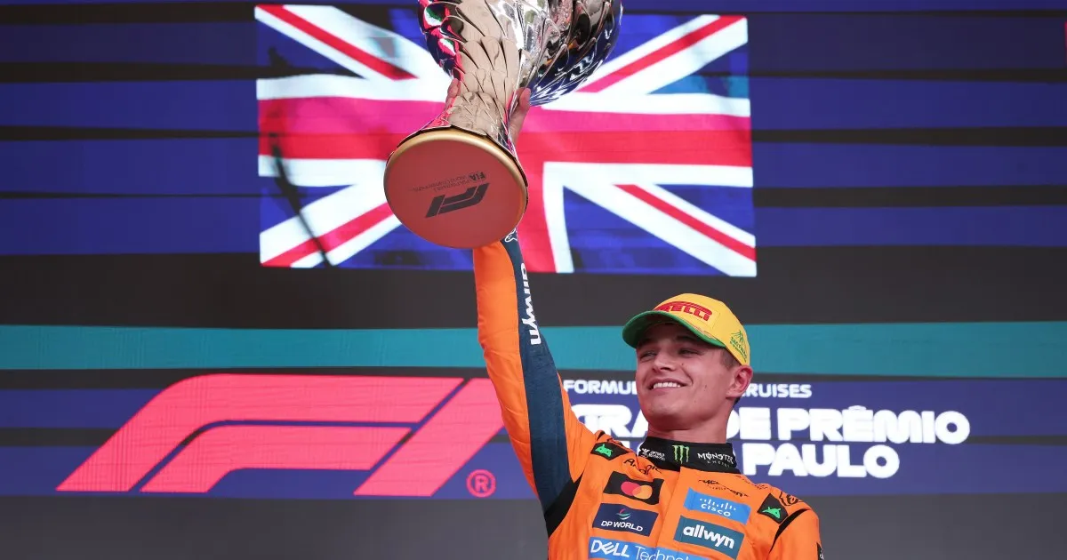 Lando Norris gana el GP de Brasil y amplía su ventaja en el campeonato de F1 sobre Piastri