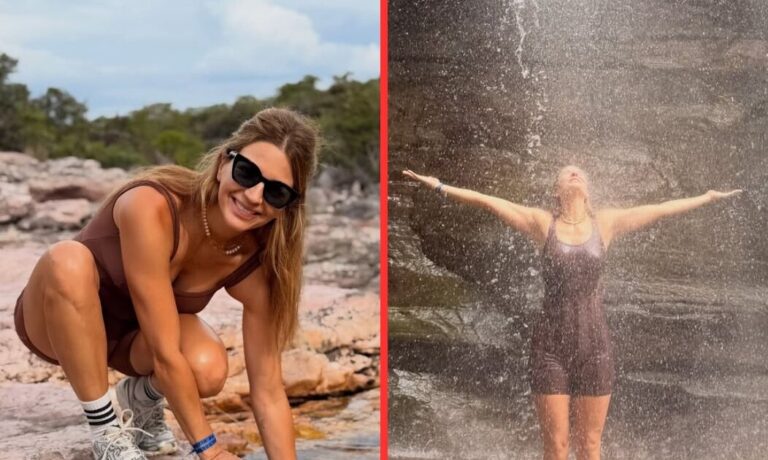 Todas las fotos: Marcela Kloosterboer mostró su lado más aventurero en sus vacaciones