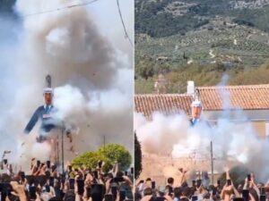 Muñeco de Netanyahu incendiado y dura respuesta: se intensifica la tensión entre España e Israel