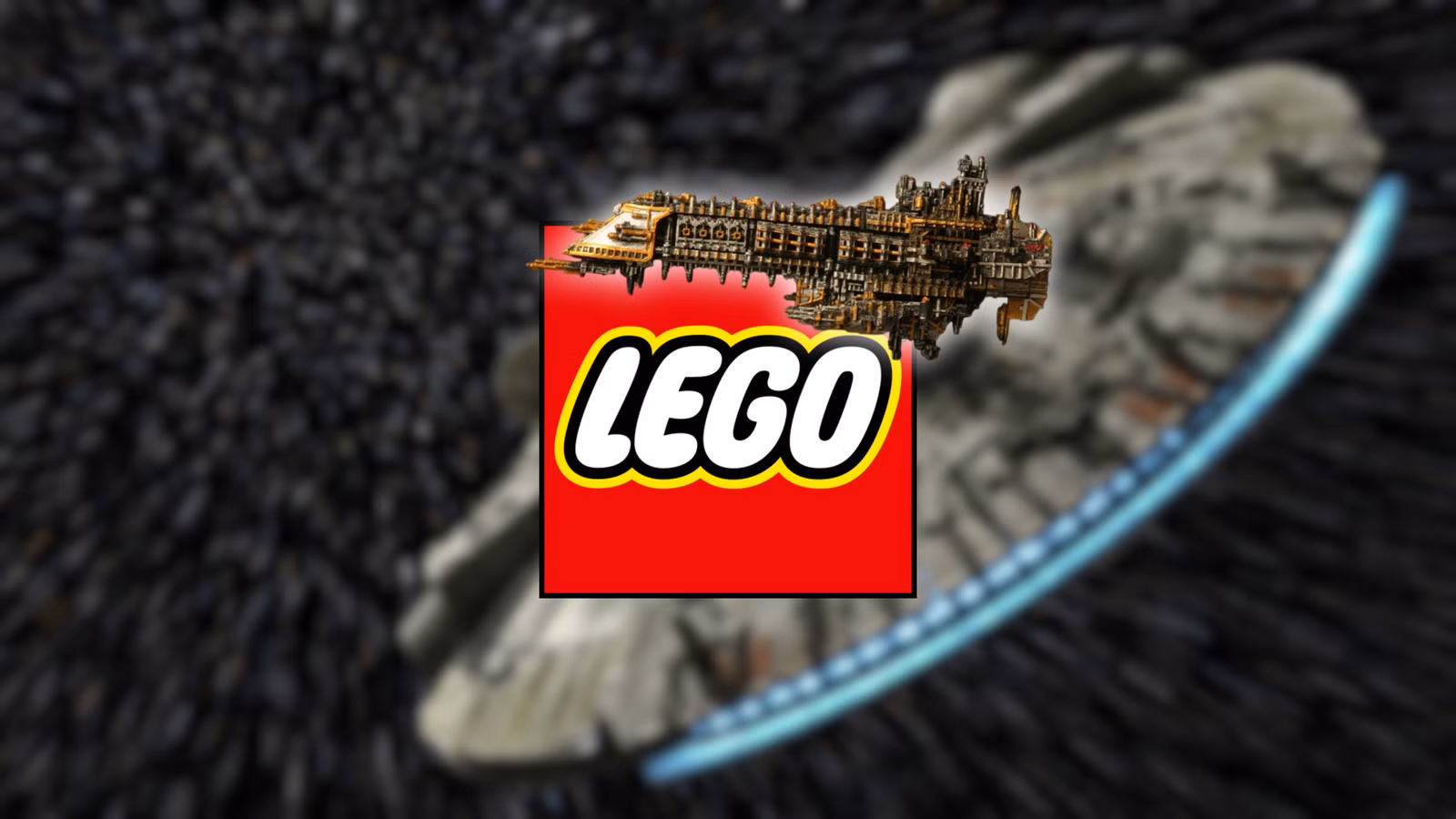 Fan de LEGO transforma el set del Halcón Milenario en un acorazado de Warhammer 40K sin piezas adicionales