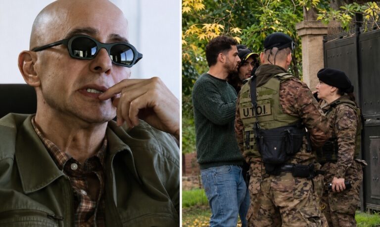 El famoso que quiso meterse desesperado a la casa del Indio Solari y se peleó con la policía: el video del tenso momento