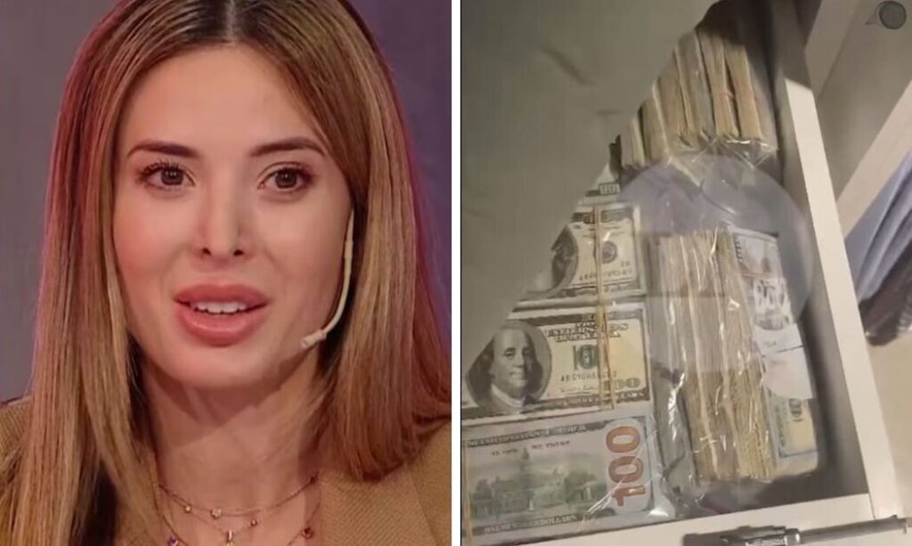 El video de Jesica Cirio mostrando miles de dólares escondidos en un vestidor: en cajas de zapatos y debajo de las remeras