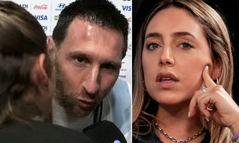 El saludo con beso de Sofi Martínez y Messi del que habla todo el país en el Mundial de Argentina: "Lo que más nos gusta"