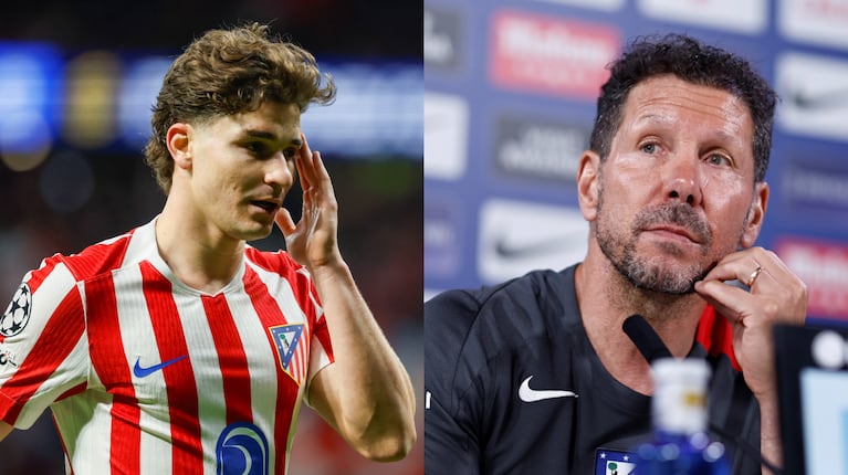 Julián Álvarez volvió a Atlético de Madrid en pleno conflicto por su salida a Barcelona