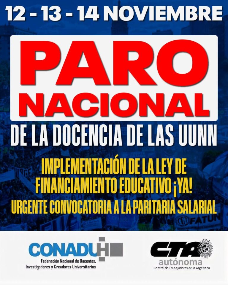 Paro universitario: docentes reclaman por la Ley de Financiamiento y el Gobierno defiende su cumplimiento