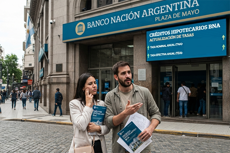 Banco Nación subió la tasa de sus créditos hipotecarios