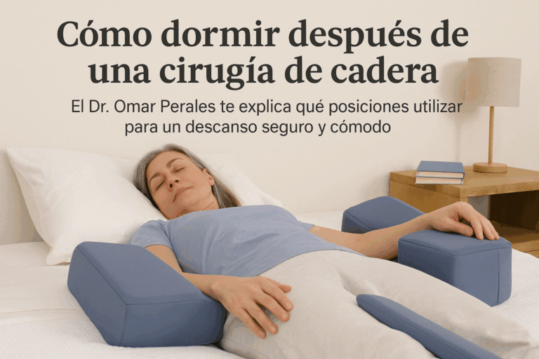Cuál es la posición correcta de la almohada para cuidar la cadera