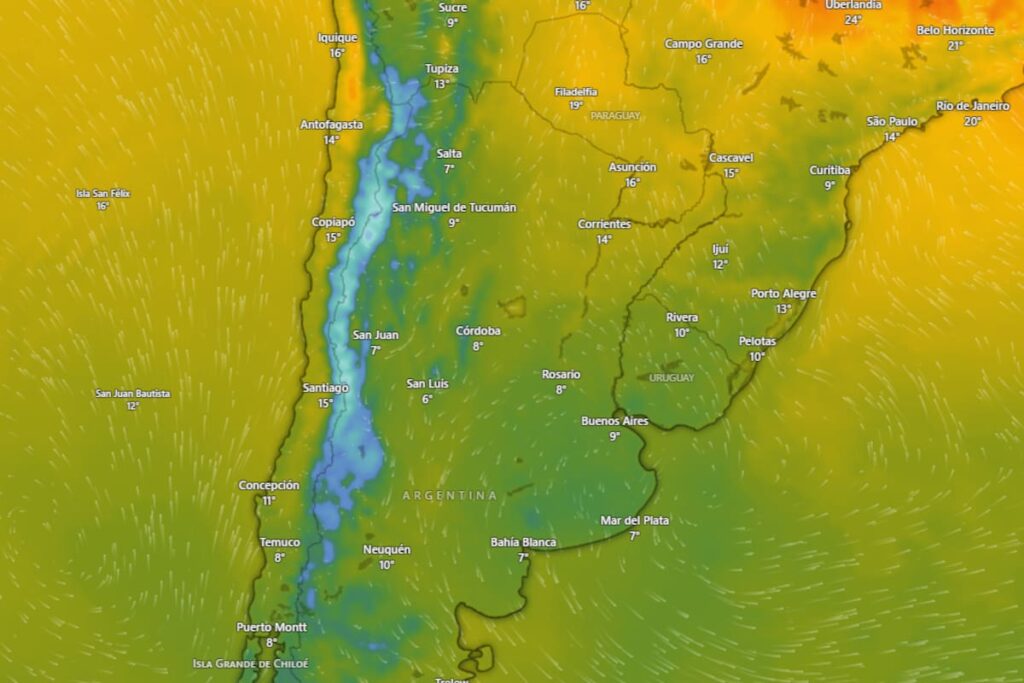 Alerta amarilla por frío extremo y nevadas para este lunes 14