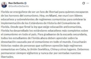 Ron DeSantis definió a Florida como un faro de libertad