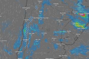 Alerta amarilla por tormentas y vientos para el miércoles 14